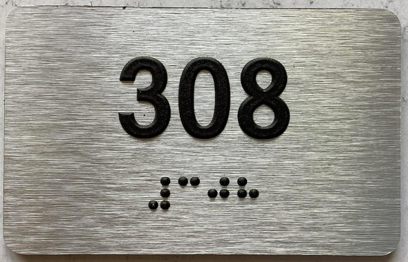 ADA APARTMENT NUMBER - UNIT NUMBER SIGN