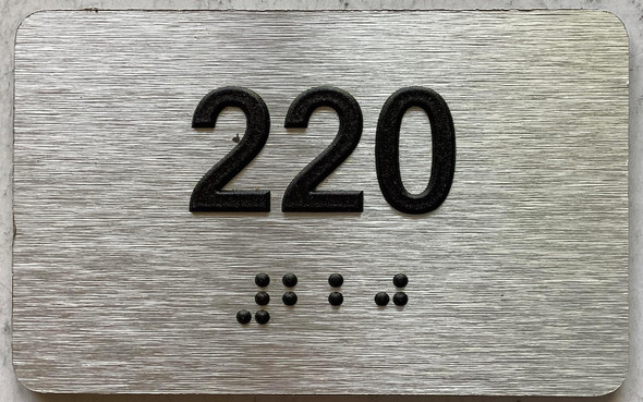 ADA APARTMENT NUMBER - UNIT NUMBER SIGN