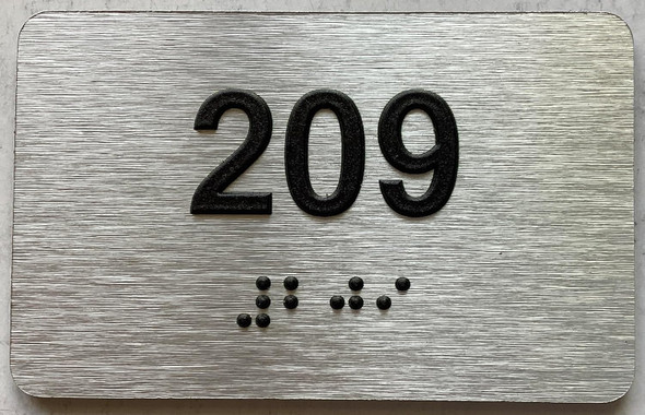 ADA APARTMENT NUMBER - UNIT NUMBER SIGN