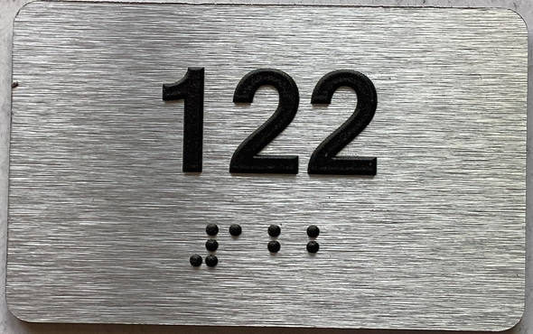 ADA APARTMENT NUMBER - UNIT NUMBER SIGN