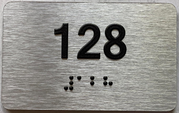 ADA APARTMENT NUMBER - UNIT NUMBER SIGN