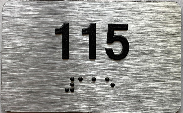 ADA APARTMENT NUMBER - UNIT NUMBER SIGN