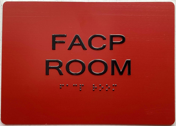 ADA FIRE ALARM CONTROL PANEL ROOM - FACP SIGN ADA FIRE ALARM CONTROL PANEL ROOM - FACP SIGN