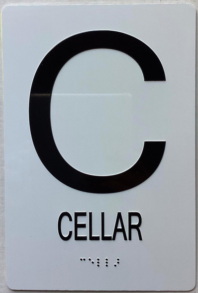 ADA CELLAR FLOOR NUMBER SIGN