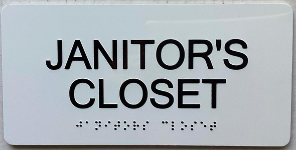 ADA JANITOR CLOSET SIGN