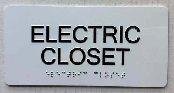 ADA ELECTRIC CLOSET SIGN