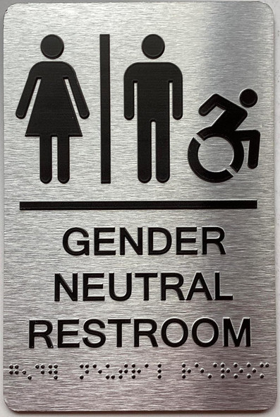 ADA GENDER NATURAL RESTROOM ACCESSABLE SIGN ADA GENDER NATURAL RESTROOM ACCESSABLE SIGN