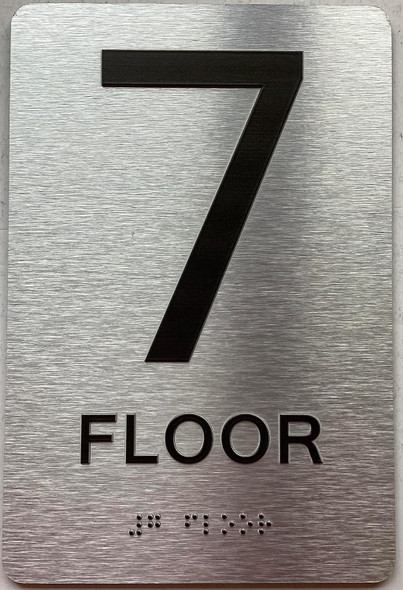 ADA FLOOR NUMBER (7TH FLOOR) SIGN ADA FLOOR NUMBER (7TH FLOOR) SIGN