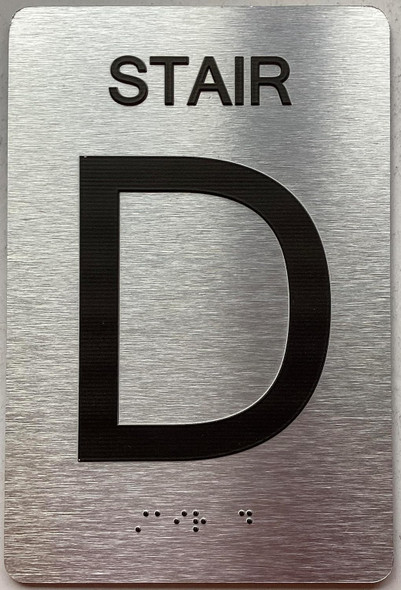 ADA FLOOR NUMBER (STAID D) SIGN