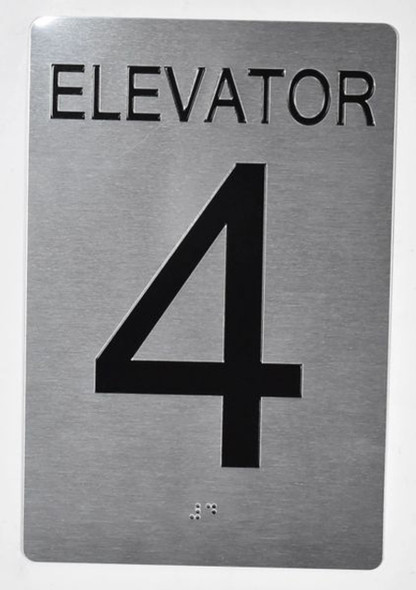 Elevator 4 -Tactile s  Silver - Tactile Touch Braille -Tactile s Elevator 4 -Tactile s  Silver - Tactile Touch Braille -Tactile s