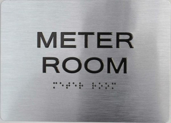 Meter Room-Braille with Raised Tactile Graphics and Letters