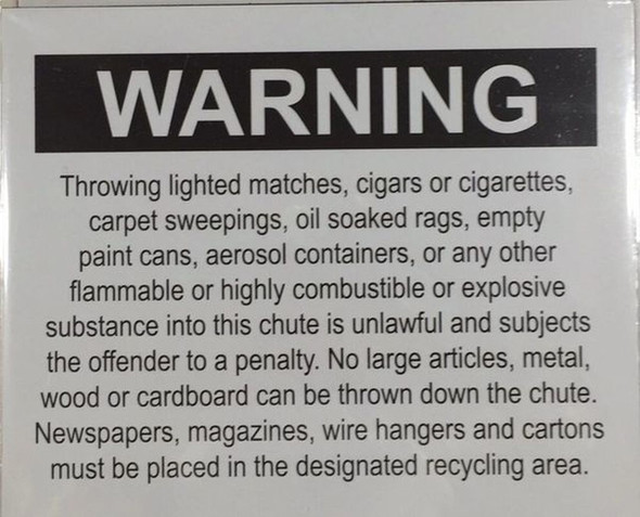 Chute rules  Chute Warning Chute rules  Chute Warning