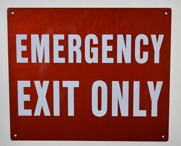 Emergency EXIT ONLY Emergency EXIT ONLY