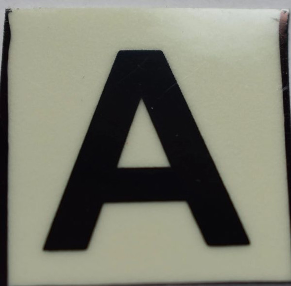 PHOTOLUMINESCENT DOOR NUMBER A SIGN PHOTOLUMINESCENT DOOR NUMBER A SIGN