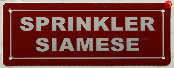 SPRINKLER SIAMESE SIGN SPRINKLER SIAMESE SIGN