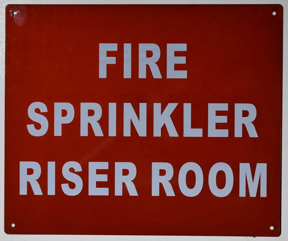 FIRE SPRINKLER RISER ROOM SIGN FIRE SPRINKLER RISER ROOM SIGN