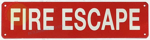 FIRE ESCAPE SIGN, Fire Safety Sign FIRE ESCAPE SIGN, Fire Safety Sign