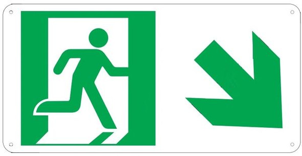 PHOTOLUMINESCENT EXIT SIGN HEAVY DUTY / GLOW IN THE DARK "EXIT" SIGN HEAVY DUTY PHOTOLUMINESCENT EXIT SIGN HEAVY DUTY / GLOW IN THE DARK "EXIT" SIGN HEAVY DUTY