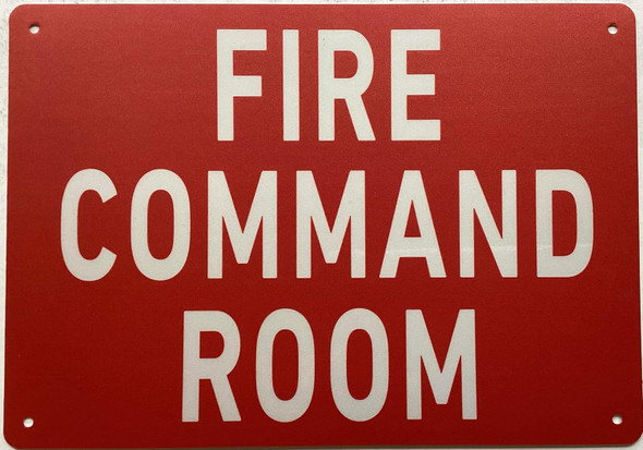 FIRE COMMAND ROOM sign FIRE COMMAND ROOM sign