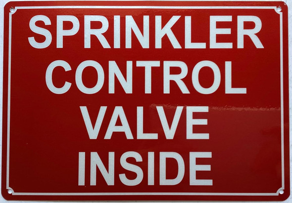SPRINKLER CONTROL VALVE INSIDE SIGN SPRINKLER CONTROL VALVE INSIDE SIGN