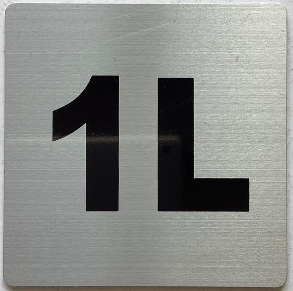 Apartment number 1L SignUNIT NUMBER 1L SIGN Apartment number 1L SignUNIT NUMBER 1L SIGN