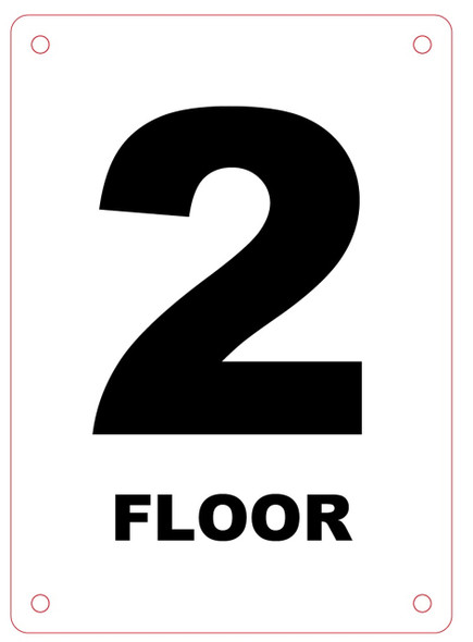 FLOOR NUMBER TWO SIGN FLOOR NUMBER TWO SIGN