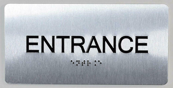 Entrance Sign-Tactile Signs  Silver-Tactile Touch Braille Sign-Tactile Signs Entrance Sign-Tactile Signs  Silver-Tactile Touch Braille Sign-Tactile Signs