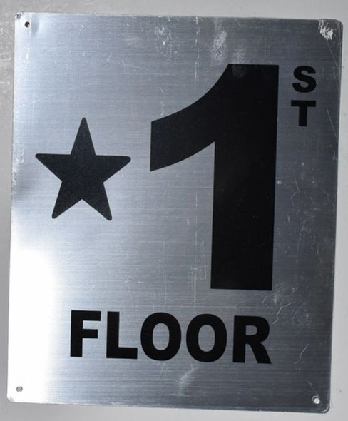 Star 1 Floor Sign Star 1 Floor Sign