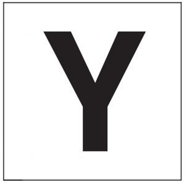 PHOTOLUMINESCENT DOOR IDENTIFICATION LETTER Y SIGN HEAVY DUTY / GLOW IN THE DARK "DOOR NUMBER" SIGN HEAVY DUTY PHOTOLUMINESCENT DOOR IDENTIFICATION LETTER Y SIGN HEAVY DUTY / GLOW IN THE DARK "DOOR NUMBER" SIGN HEAVY DUTY