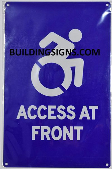 Access at Front Sign Access at Front Sign