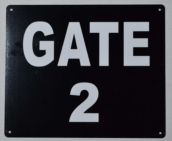 GATE #2 HPD Signage GATE #2 HPD Signage
