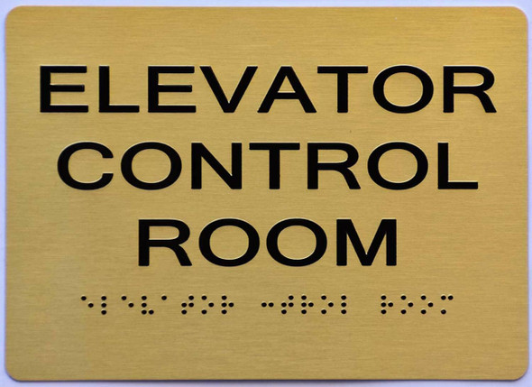 Elevator Control Room Tactile-Gold Elevator Control Room Tactile-Gold