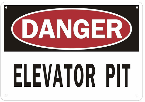 Danger Elevator Pit Danger Elevator Pit