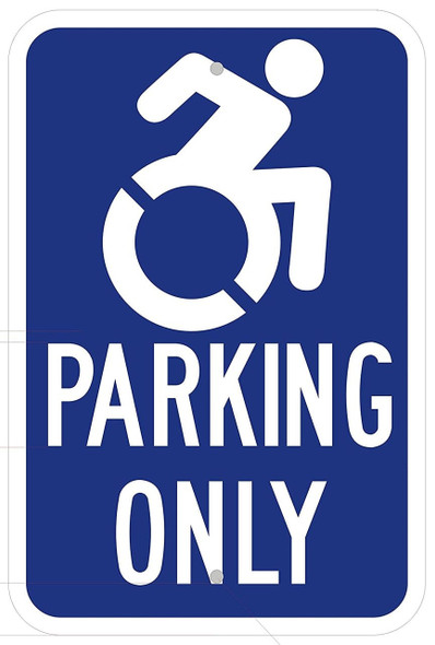 Handicap"Parking ONLY" Sign Blue Handicap"Parking ONLY" Sign Blue