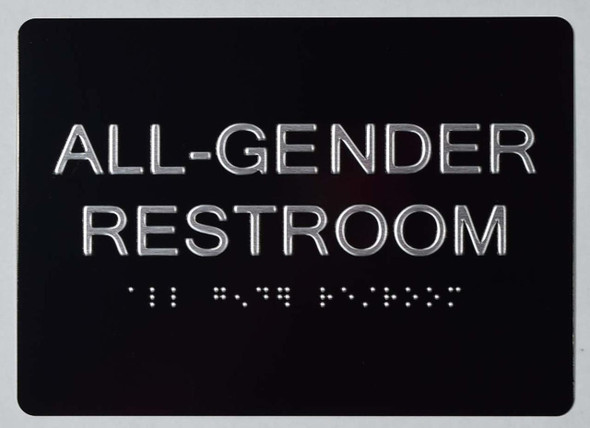 All Gender Restroom Sign - All Gender Restroom Sign -