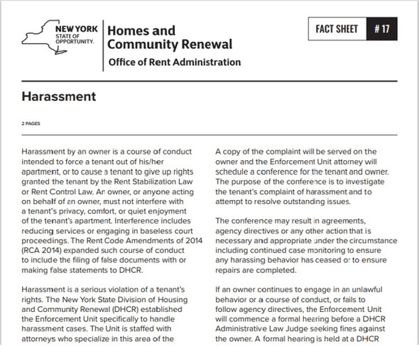 Fact Sheet #17: Harassment Fact Sheet #17: Harassment