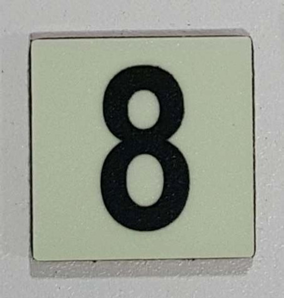 Glow in dark Number 8 sign The Liberty Line Glow in dark Number 8 sign The Liberty Line