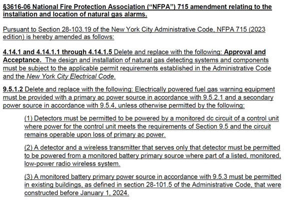 What type of  Natural Gas Detectors shell i install per LL157 What type of  Natural Gas Detectors shell i install per LL157