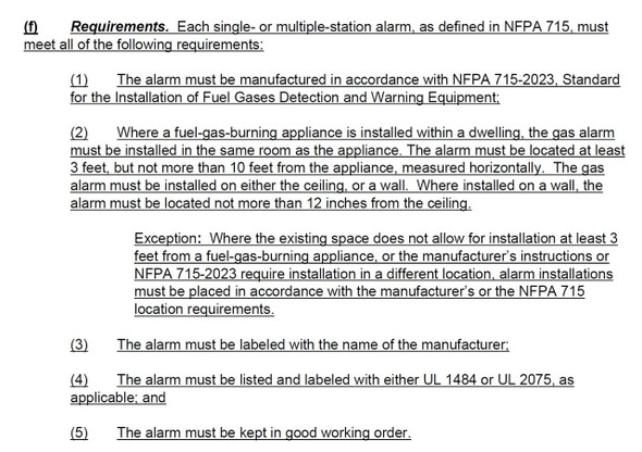 where to install my gas detector  per LL157 where to install my gas detector  per LL157