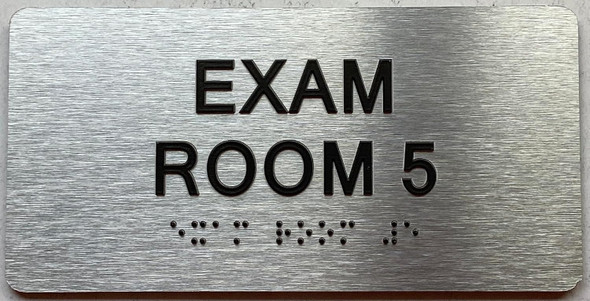 EXAM ROOM signS with Raised letters/Image & Grade 2 Braille - Includes Red Adhesive pad for Easy Installation EXAM ROOM signS with Raised letters/Image & Grade 2 Braille - Includes Red Adhesive pad for Easy Installation