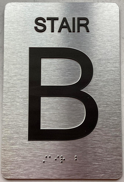 Floor number sign with Raised letters/Image & Grade 2 Braille - Includes Red Adhesive pad for Easy Installation Floor number sign with Raised letters/Image & Grade 2 Braille - Includes Red Adhesive pad for Easy Installation