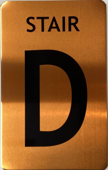 GOLD FLOOR NUMBER SIGN, aluminum, Size 5x8 inch The Gold GOLD FLOOR NUMBER SIGN, aluminum, Size 5x8 inch The Gold