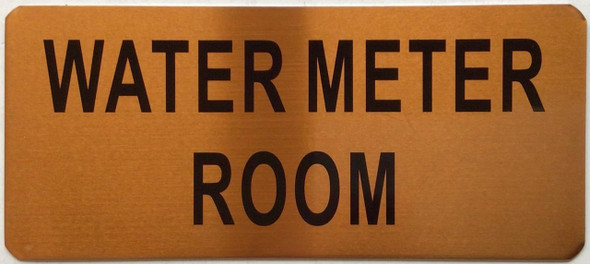WATER METER ROOM SIGN WATER METER ROOM SIGN