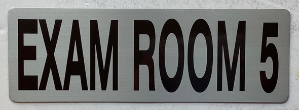 Exam Room Sign Brushed Silver Aluminum Wall Mount  Rust-Free, Durable  Double-Sided Tape I Easy Installation -3x8 Inch Exam Room Sign Brushed Silver Aluminum Wall Mount  Rust-Free, Durable  Double-Sided Tape I Easy Installation -3x8 Inch