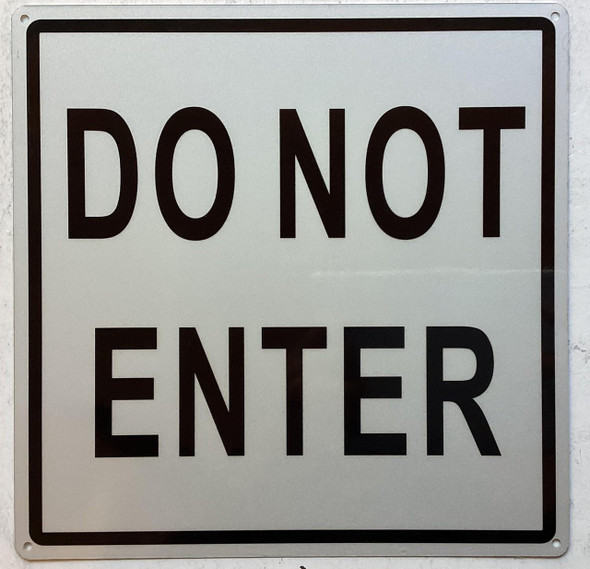 Do not enter sign Do not enter sign