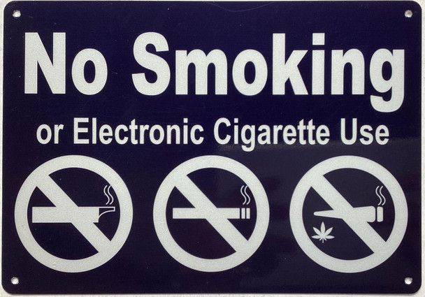 NYC No smoking or electronic cigarette use sign