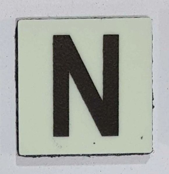 Glow in dark Number N sign The Liberty Line Glow in dark Number N sign The Liberty Line