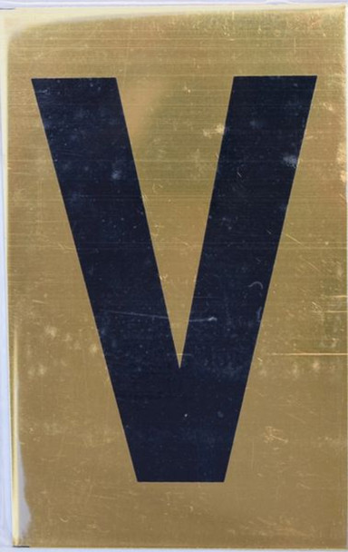 Apartment number sign V Apartment number sign V