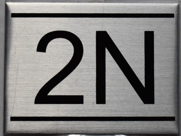 APARTMENT NUMBER Sign2N -BRUSHED ALUMINUM APARTMENT NUMBER Sign2N -BRUSHED ALUMINUM