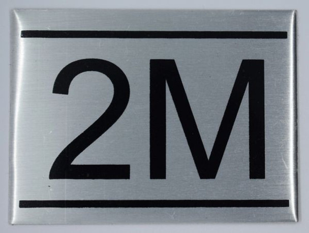 APARTMENT NUMBER Sign2M -BRUSHED ALUMINUM APARTMENT NUMBER Sign2M -BRUSHED ALUMINUM